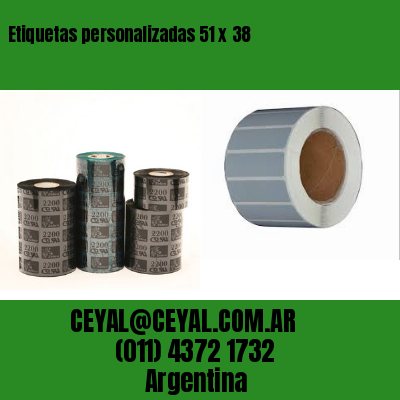 Etiquetas personalizadas 51 x 38