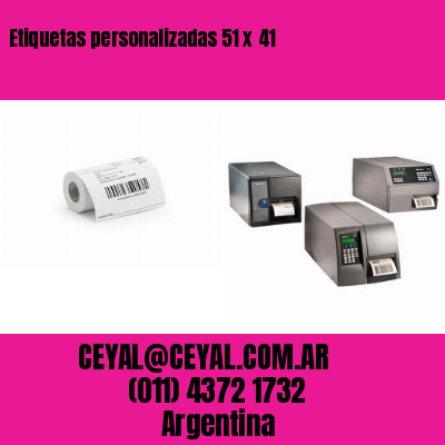 Etiquetas personalizadas 51 x 41