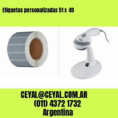 Etiquetas personalizadas 51 x 49