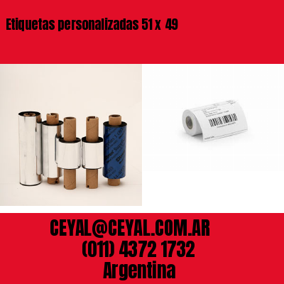 Etiquetas personalizadas 51 x 49