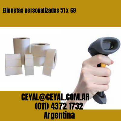 Etiquetas personalizadas 51 x 69