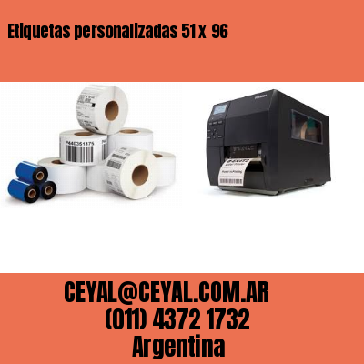 Etiquetas personalizadas 51 x 96