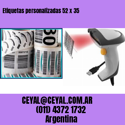 Etiquetas personalizadas 52 x 35