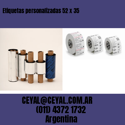 Etiquetas personalizadas 52 x 35