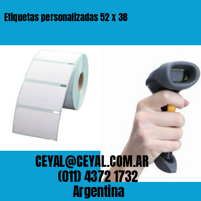 Etiquetas personalizadas 52 x 38