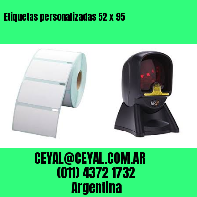 Etiquetas personalizadas 52 x 95