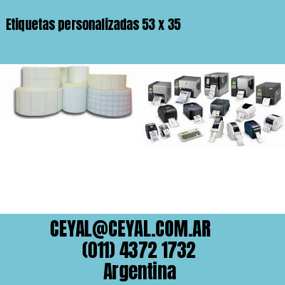 Etiquetas personalizadas 53 x 35