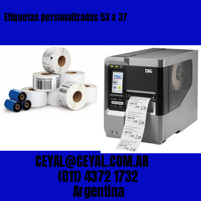 Etiquetas personalizadas 53 x 37