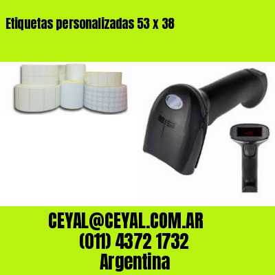 Etiquetas personalizadas 53 x 38