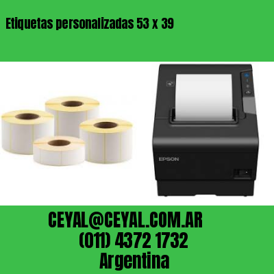 Etiquetas personalizadas 53 x 39