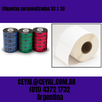 Etiquetas personalizadas 53 x 39