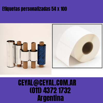 Etiquetas personalizadas 54 x 100