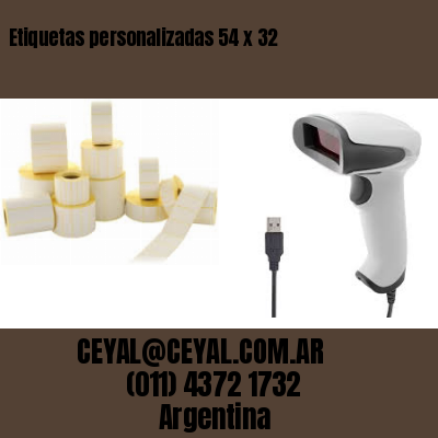 Etiquetas personalizadas 54 x 32