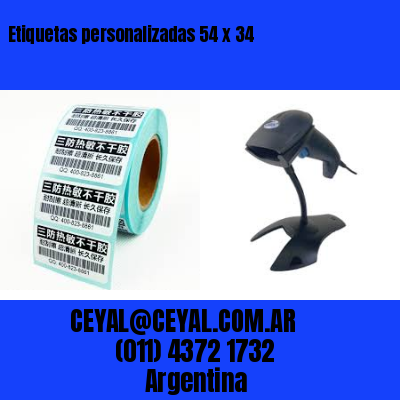 Etiquetas personalizadas 54 x 34