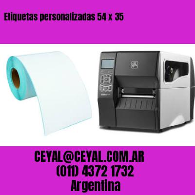 Etiquetas personalizadas 54 x 35