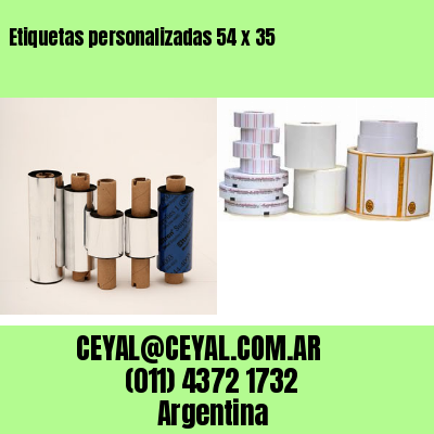 Etiquetas personalizadas 54 x 35