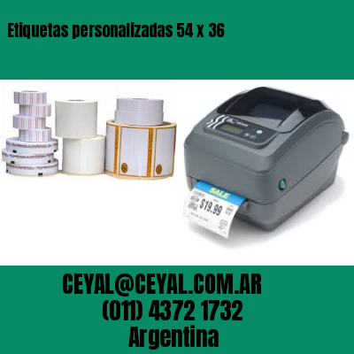 Etiquetas personalizadas 54 x 36