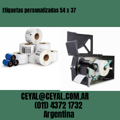 Etiquetas personalizadas 54 x 37