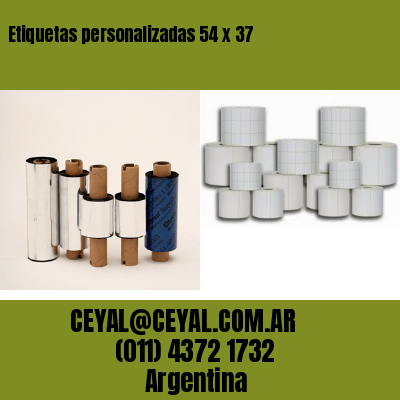 Etiquetas personalizadas 54 x 37