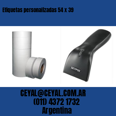 Etiquetas personalizadas 54 x 39