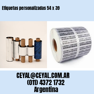 Etiquetas personalizadas 54 x 39