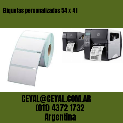 Etiquetas personalizadas 54 x 41