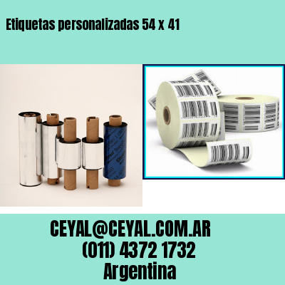 Etiquetas personalizadas 54 x 41