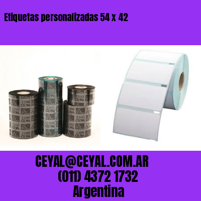 Etiquetas personalizadas 54 x 42