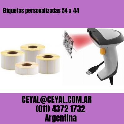 Etiquetas personalizadas 54 x 44