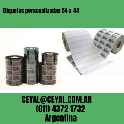 Etiquetas personalizadas 54 x 44