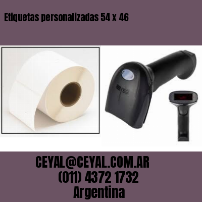 Etiquetas personalizadas 54 x 46