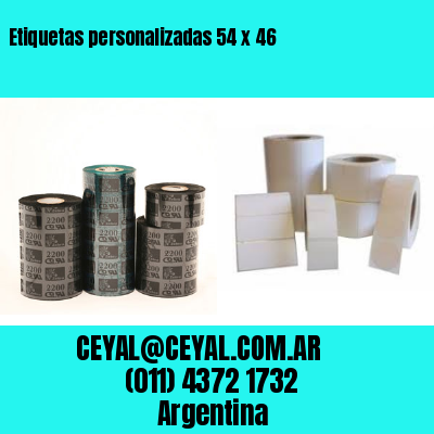 Etiquetas personalizadas 54 x 46