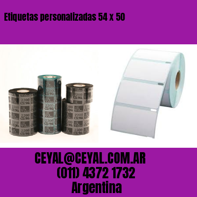 Etiquetas personalizadas 54 x 50