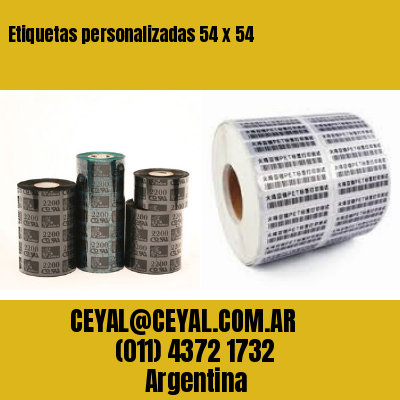 Etiquetas personalizadas 54 x 54