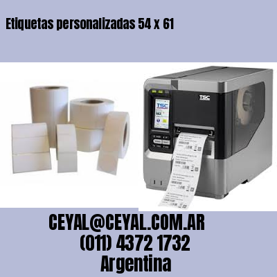 Etiquetas personalizadas 54 x 61