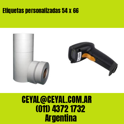 Etiquetas personalizadas 54 x 66