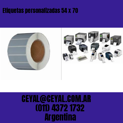 Etiquetas personalizadas 54 x 70