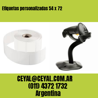 Etiquetas personalizadas 54 x 72