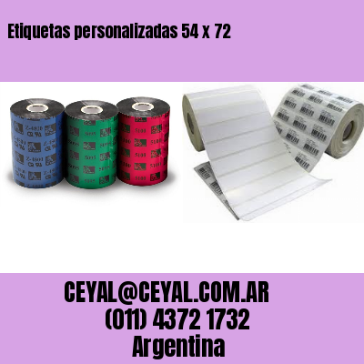 Etiquetas personalizadas 54 x 72