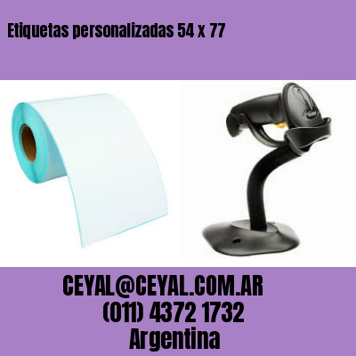 Etiquetas personalizadas 54 x 77