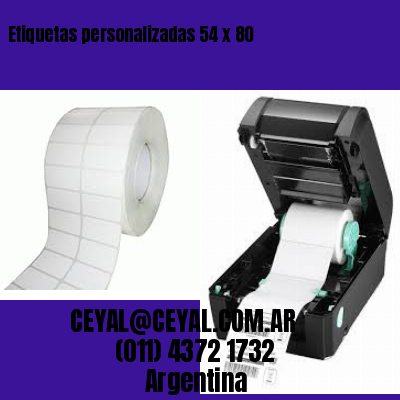 Etiquetas personalizadas 54 x 80