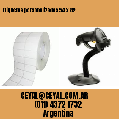 Etiquetas personalizadas 54 x 82