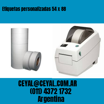 Etiquetas personalizadas 54 x 88