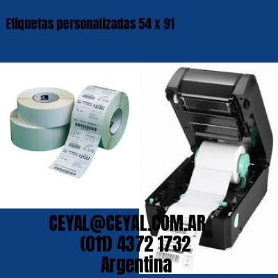 Etiquetas personalizadas 54 x 91