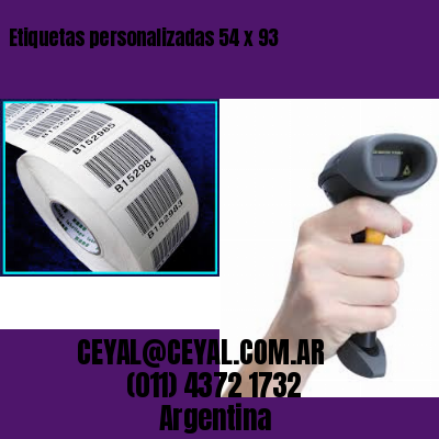 Etiquetas personalizadas 54 x 93