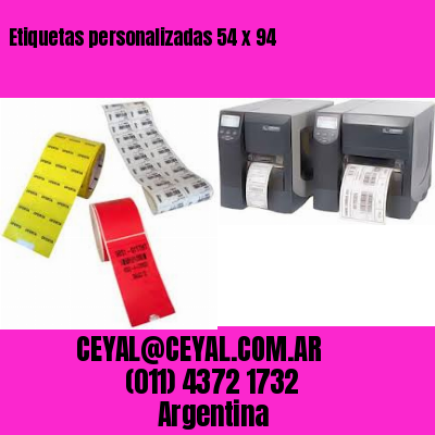 Etiquetas personalizadas 54 x 94