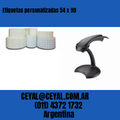 Etiquetas personalizadas 54 x 99