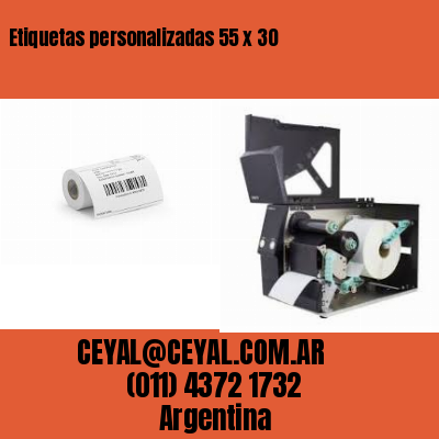 Etiquetas personalizadas 55 x 30