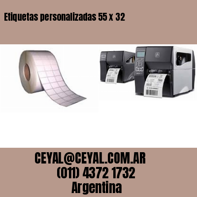 Etiquetas personalizadas 55 x 32