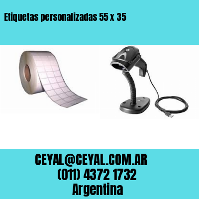 Etiquetas personalizadas 55 x 35